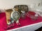Home Decor Mixed Lot Tobacco Basket, Gnomes, Clock, Lamps & More