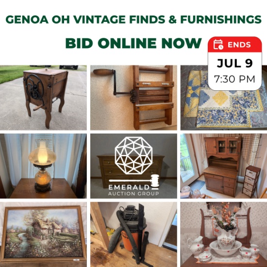 Genoa OH Vintage Finds & Furnishings Auction