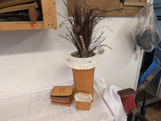 3 Longaberger baskets