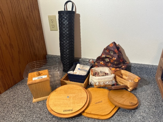 Miscellaneous Basket Supplies, some Longaberger pieces