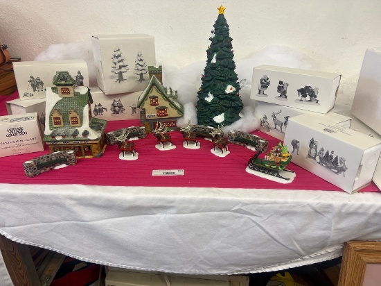 Dept 56 Heritage Village Christmas Display and other pieces