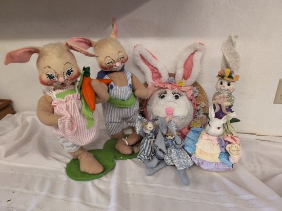ANNALEE DOLLS Vintage Plush Easter Bunnies