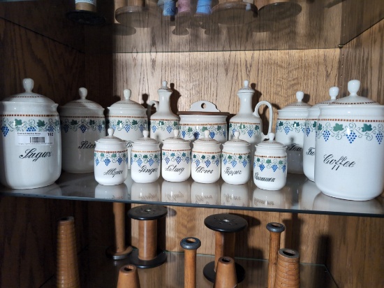 Vintage German Ceramic Canister Set
