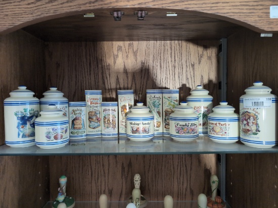 Lot of Lenox Bakers Dozen Canister Set