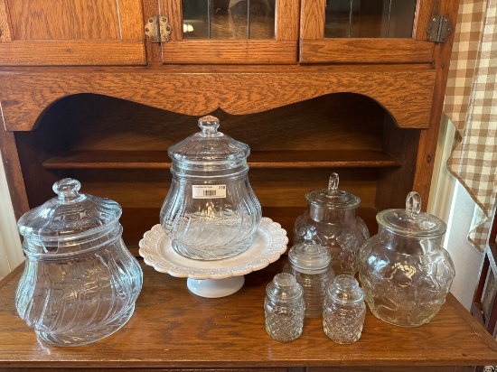Glass Storage Jar Lot