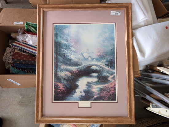Thomas Kinkade Brookside Hideaway Framed Print
