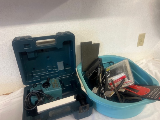 Drill Doctor, Small Tool Bin, Soldering Gun, and More