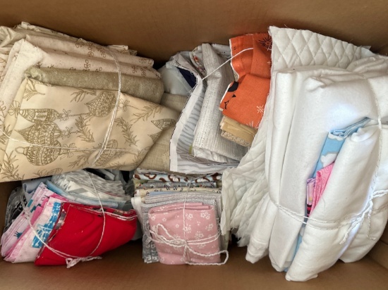 Assorted Neutral & Themed Fabric Cuts