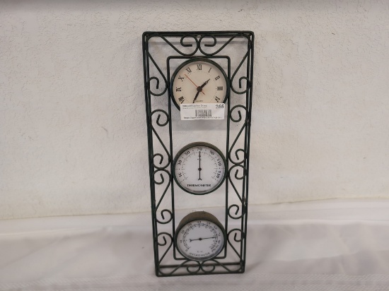 3 Piece Wall Clock - Time, Thermometer, Hygrometer