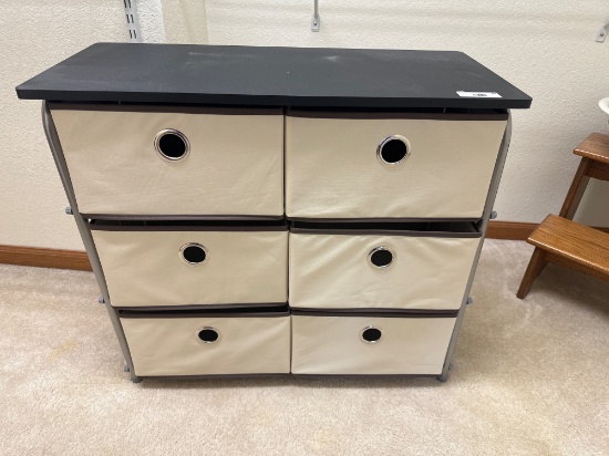 6-Drawer Canvas Organizer with Metal Frame