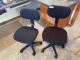 Pair of Rolling Desk Chairs