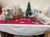 Dept 56 Heritage Village Christmas Display and other pieces