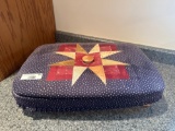 Longaberger Basket with Quilted Lid & Organizer Insert