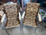 Pair of Vintage GRAMMIE and PAPA Lawn Chairs
