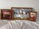 Framed Country Art Trio  Pitchers, Babies & Nostalgia