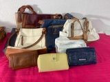 Mixed Purse Lot (8 pcs)  Totes, Wallets, Satchels
