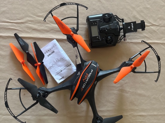 Udi Rc Predator Fpv Quadcopter Drone W/ Camera & Extras U842wifi