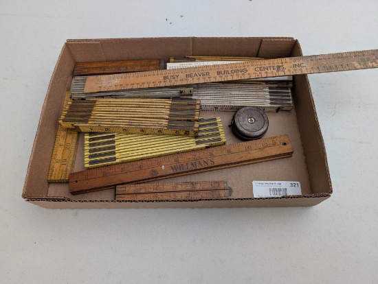 Assorted Vintage Folding Rulers
