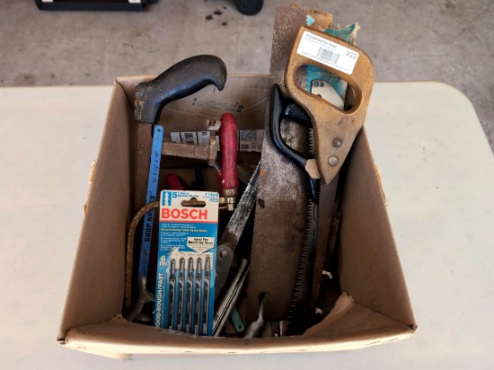 Box of Assorted Hand Tools