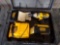USED DEWALT HAMMER DRILL WITH 2 BATTERIES & CHARGER