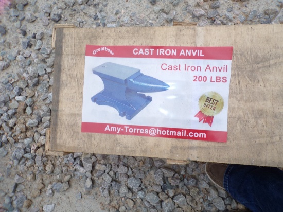200LBS CAST IRON ANVIL