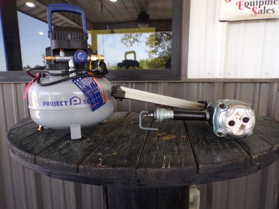FRAMING AIR GUN W/ BRAND NEW AIR COMPRESSOR