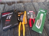 BRAND NEW PLIERS, KNIFE, WRISTBAND, WIRE CUTTERS