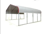 STEEL CARPORT 20'W X 20'L
