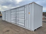40' CONTAINER 2-SIDE DOORS, 1 END DOOR