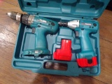 USED MAKITA HAMMER DRILL& DRILL W/ BATTERY