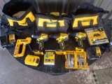 USED DEWALT DRILLS, BATTERIES AND STAPLER