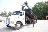 2004 KENWORTH T300 DUMP TRUCK WITH CRANE
