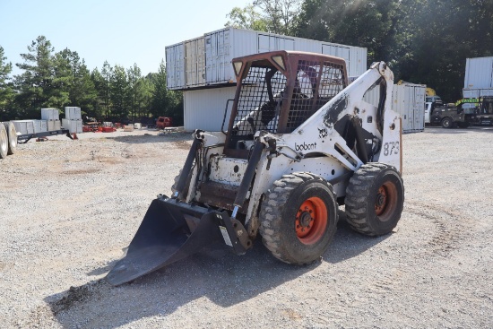 BOBCAT 873 WHEELED SKID STEER W/ STUMP BUCKET