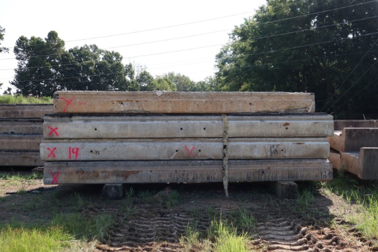QTY 1 - 19' FLAT CONCRETE BRIDGE SLABS - APPT ONLY - LOCATED AT COUNTY
