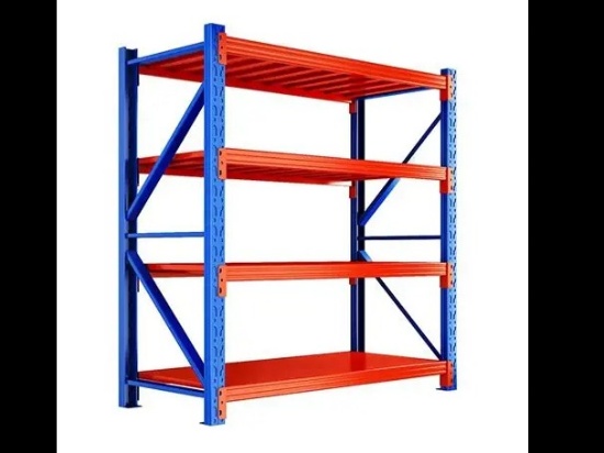 Heavy Duty Metal Storage Shelves - 40ft 6 Sections - Assembly Required