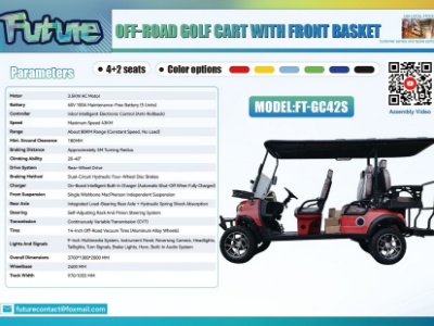 6-Seater Electric Golf Cart- Assembly Required- Please See All Photos