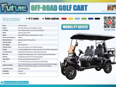 6-Seater Electric Golf Cart -Assembly Required