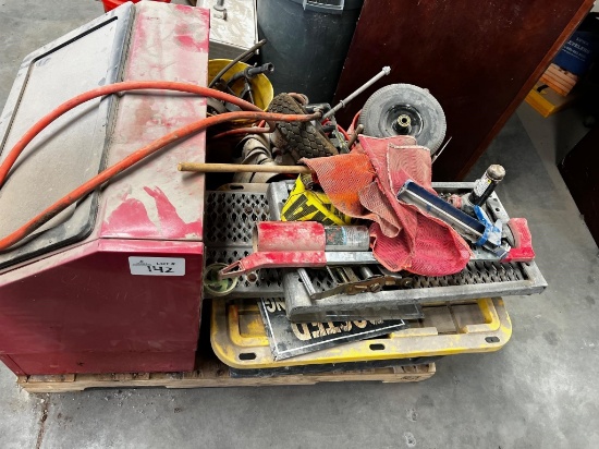 Sand Blast Cabinet with Assorted Parts