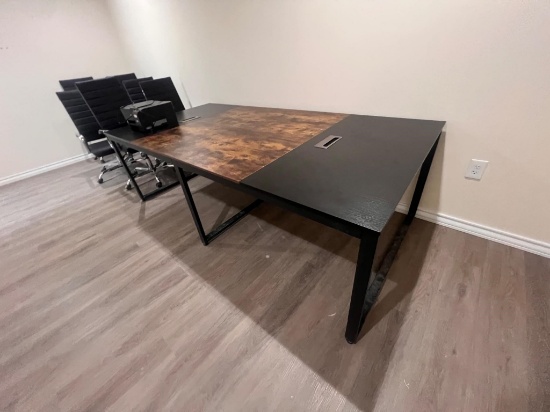Conference table with seven chairs