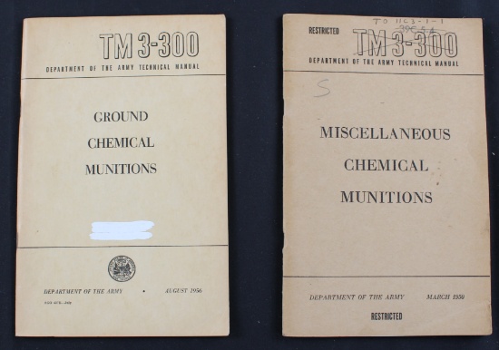 Two Sets of TM3-300 Chemical Munitions Manuals (FMI)
