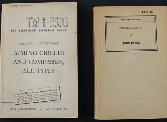 "Surveying" Technical Manual and "Aiming Circles and Compasses, All Types" Technical Manual (FMI)