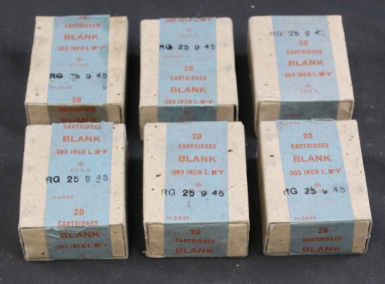 Approximately 120 Rounds of .303 British Blank Cartridges Ammunition (FMI)