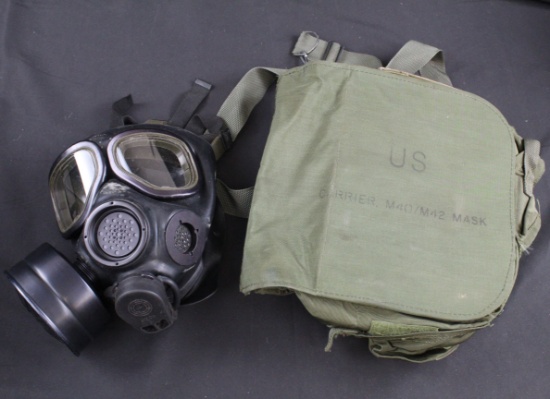 US Desert Storm M40 Gasmask with Carrying Pouch (JAA)