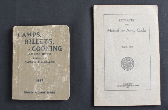 Two WW1 Era Culinary Specialist Manuals (CRK)