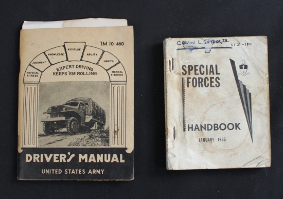 Special Forces Handbook (ST 31-180) and Driver's Manual (TM 10-460) (CRK)