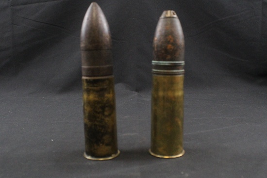 Inert Set of Two 37mm French Hotchkiss Rounds (FMI)