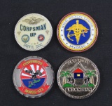3 USN Challenge Coins (NSP)