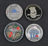 3 USN Challenge Coins (NSP)