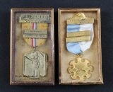 1941 NRA Medal and 1950 Hawkeye Conference Medal (JAA)