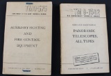 TM9-575 and TM9-1582 Artillery Section Ordnance School Telescope and Fire Control Manuals  (FMI)